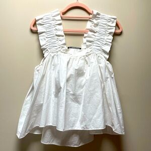 Barely worn white top from Zara